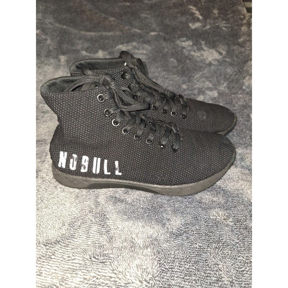 Nobull‎ Outwork High Top Shoes Sneakers Womans Sz 7 Black Fabric Crossfit